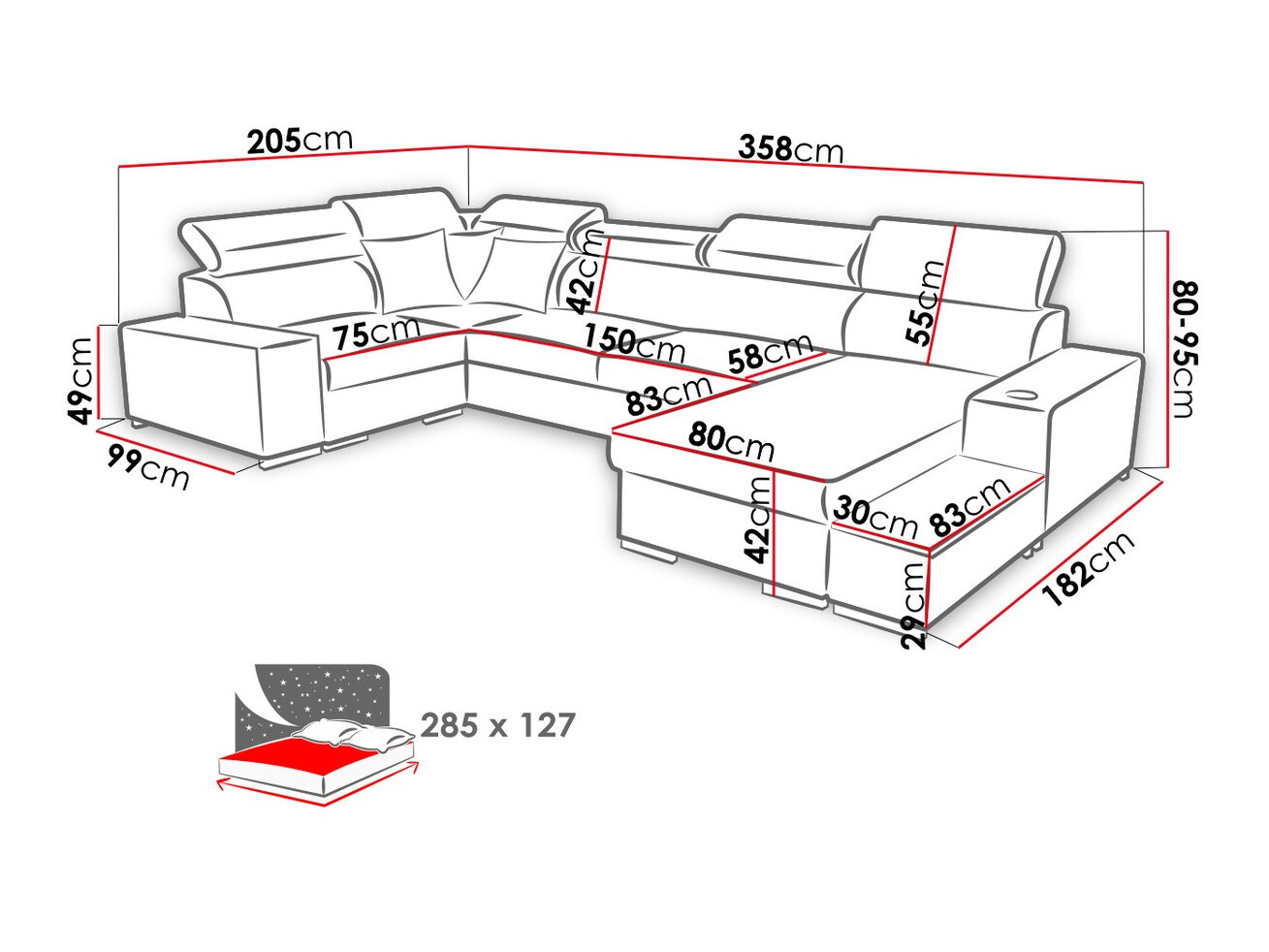 Угловой диван Pearland 101