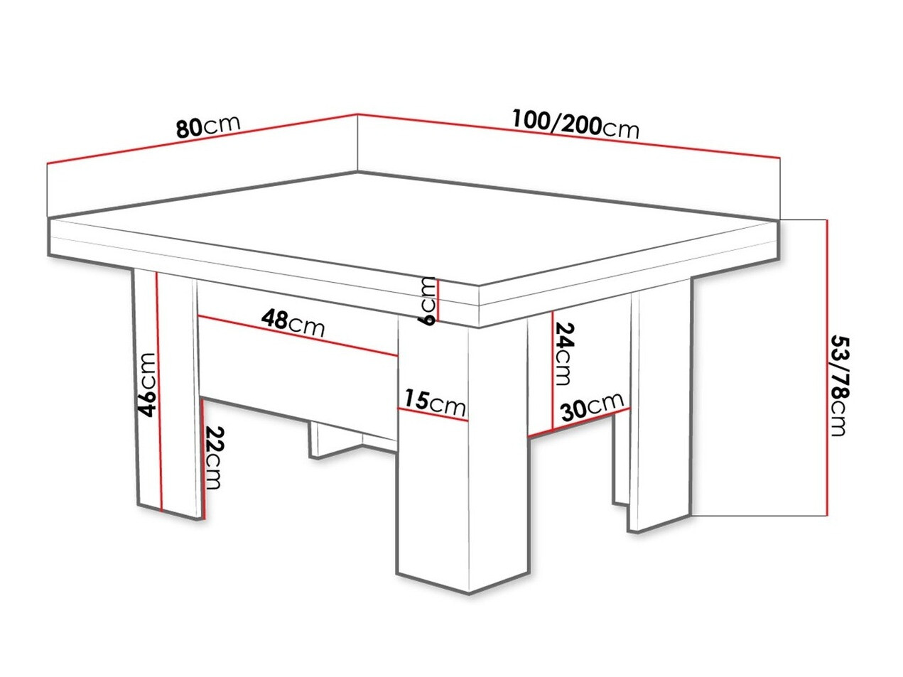 Žurnālu galdiņš transformeris Stanton 102 (Balts)