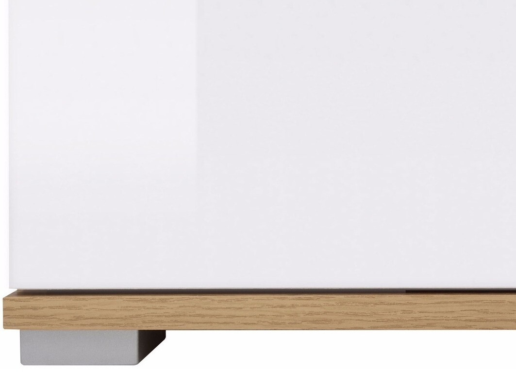 Kumode Tivetra 101 (Votan ozols + Glancēts balts)