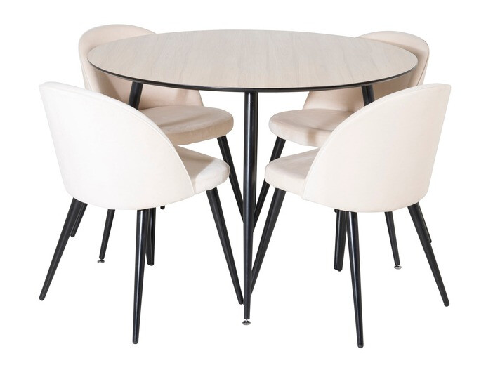 Krēsls Dallas 153 (Krēms + Melns)