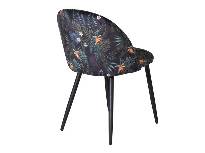 Krēsls Dallas 153 (Ziedu raksts + Melns)
