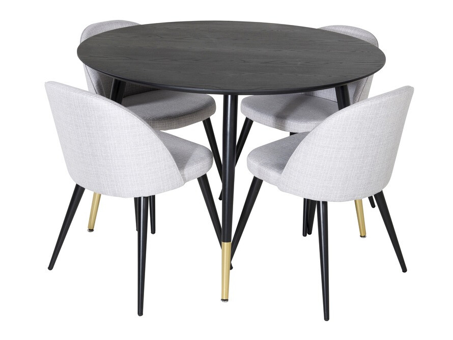 Стул Dallas 169 (Светло-серый + Чёрный)