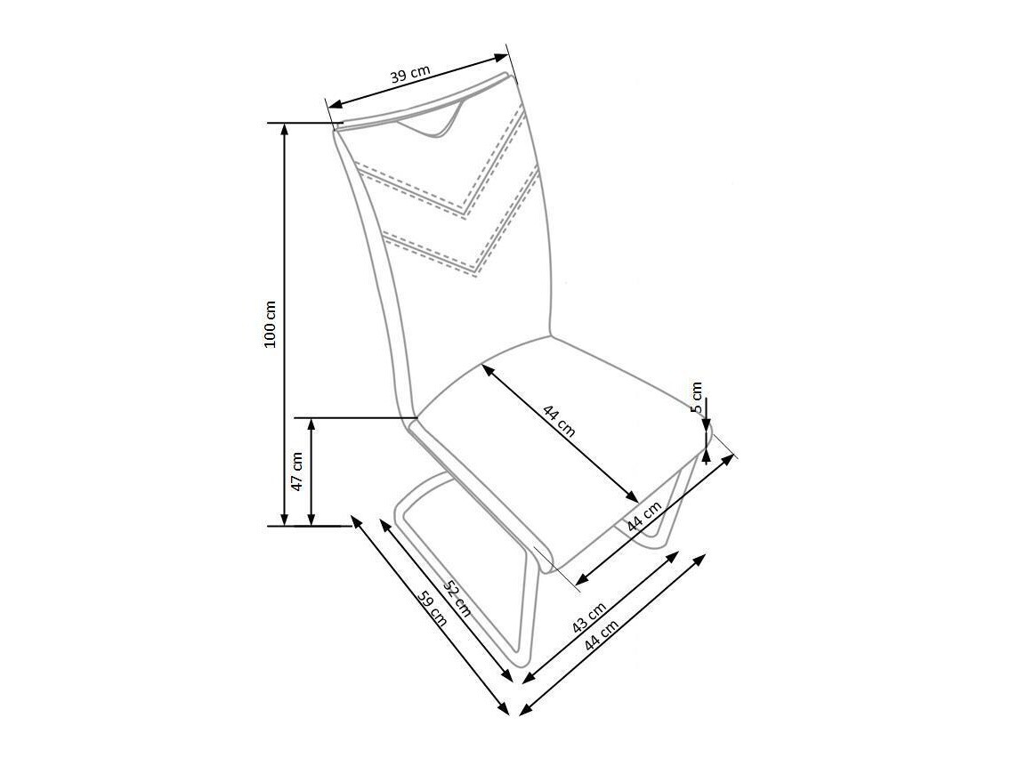Krēsls Houston 557 (Balts)
