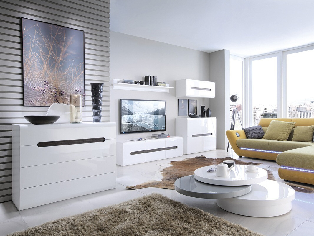 Kumode Serveso 103 (Balts + Glancēts balts)