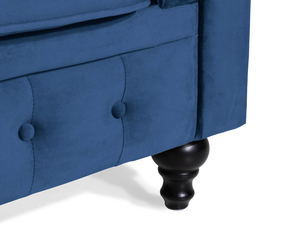 Chesterfield dīvāns Manor House Ophfenu 105 (Zils)