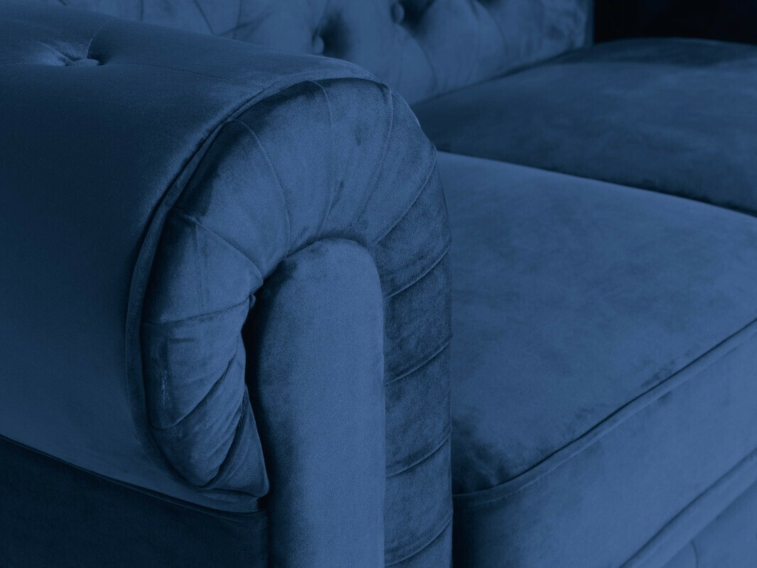 Chesterfield dīvāns Manor House Ophfenu 105 (Zils)