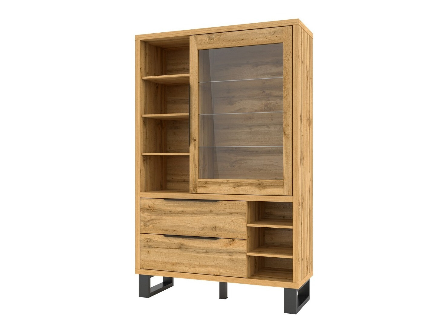 Plaukts Avicavu 105 (Votan ozols + Melns)