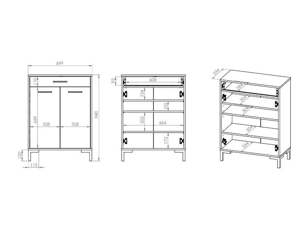 Полка для обуви Larnolo 102
