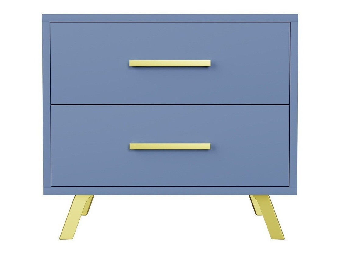 Прикроватная тумбочка Dortivu 119 (Синий + Золотой)