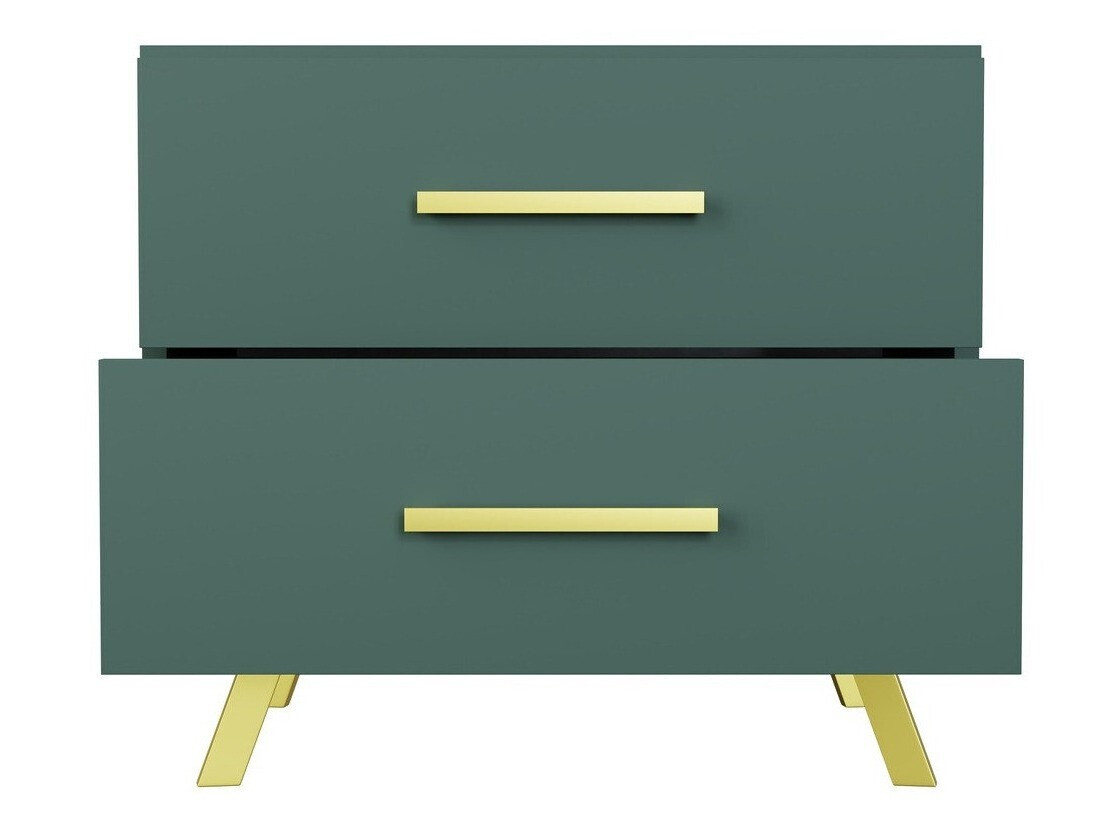 Прикроватная тумбочка Dortivu 119 (Зелёный + Золотой)