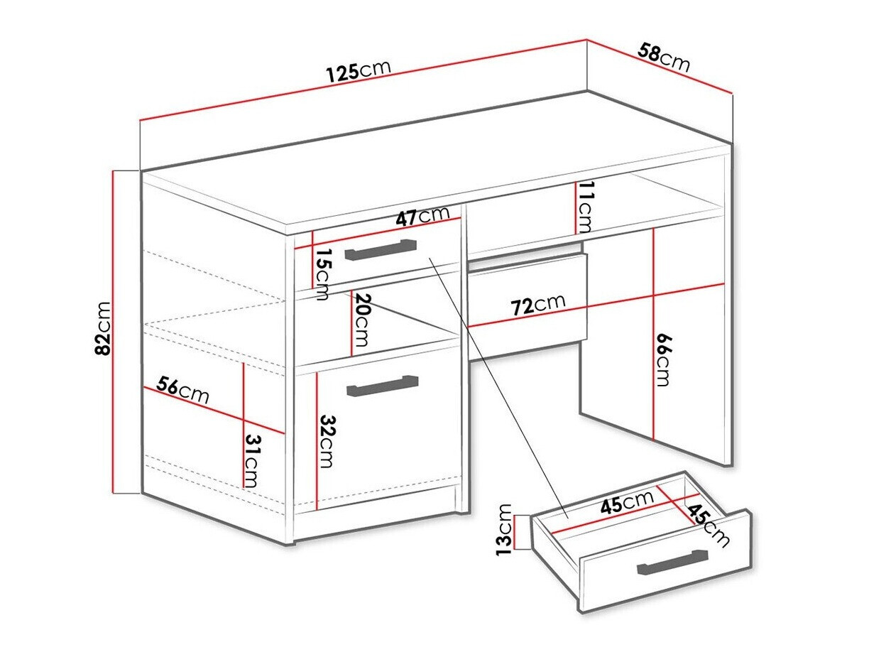 Rakstāmgalds Dortivu 117 (Zils + Zelta)