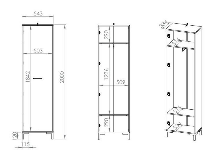 Шкаф Larnolo 100