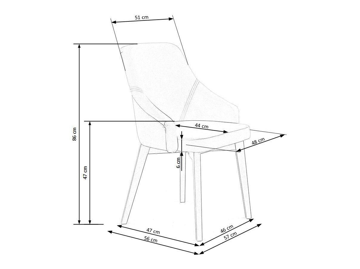 Krēsls Houston 709 (Gaiši pelēks + Grafīts)