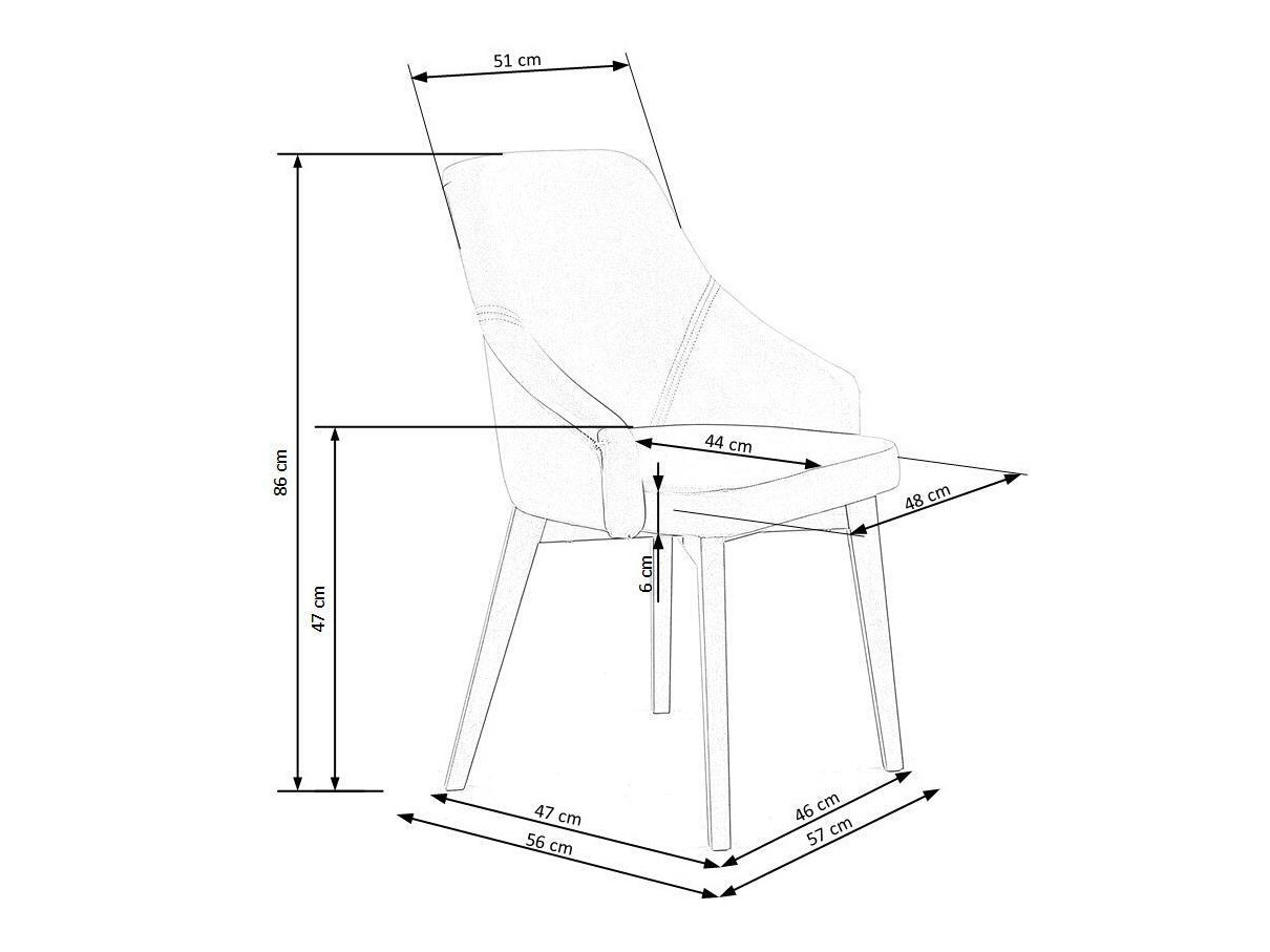 Krēsls Houston 709 (Gaiši pelēks)