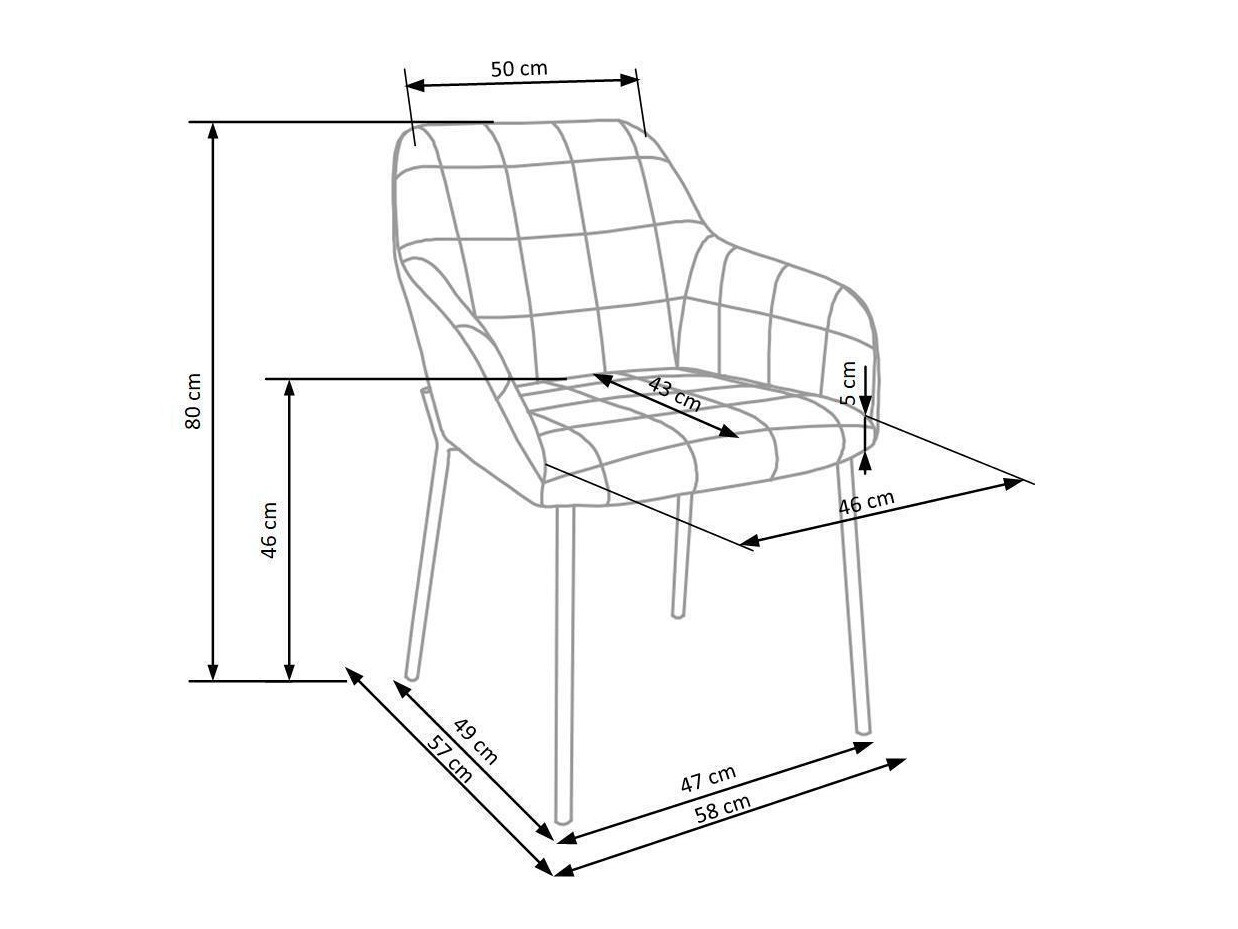 Krēsls Houston 859 (Tumši zaļš + Melns)
