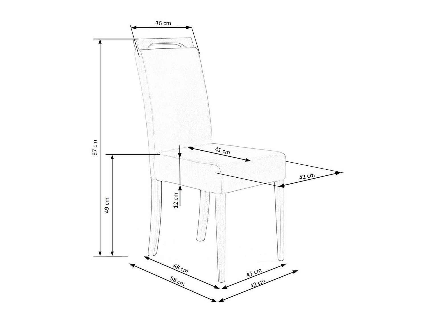 Стул Houston 535 (Серый + Белый)