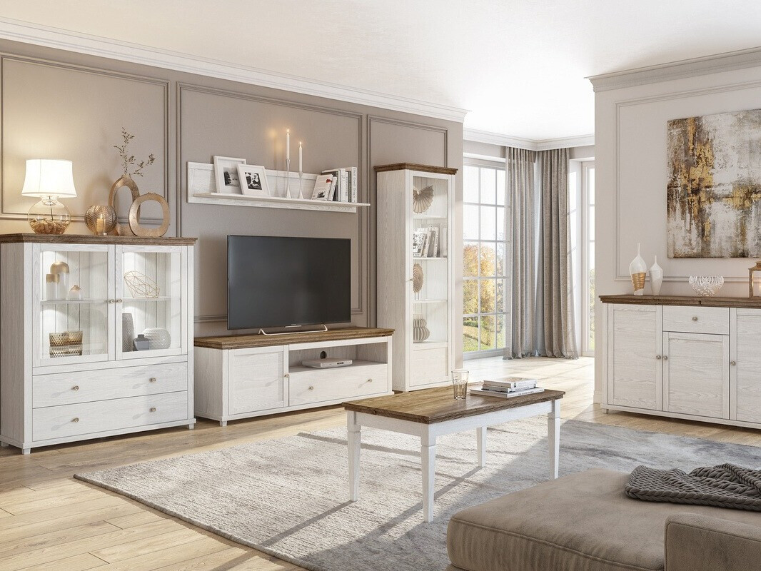 Plaukts Tolnue 101 (Balināts osis + Lefkas ozols)