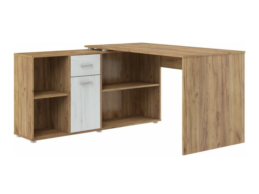 Stūra rakstāmgalds Gilroy 113 (Craft ozols + Amatniecības balts)