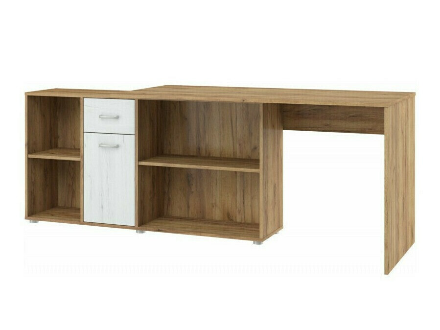 Stūra rakstāmgalds Gilroy 113 (Craft ozols + Amatniecības balts)