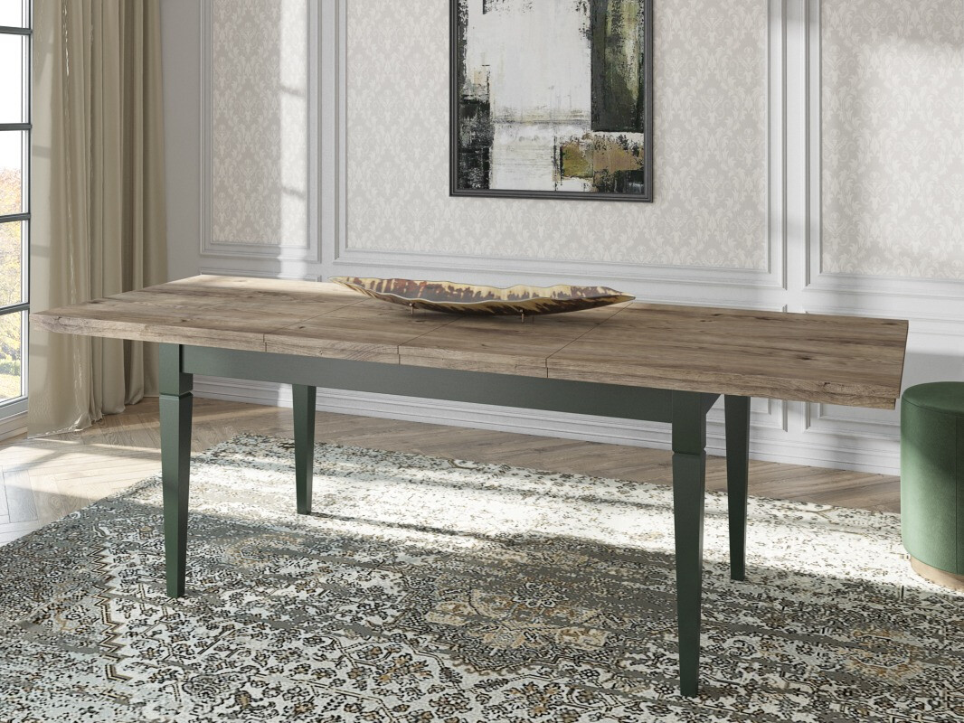 Galds Tolnue 107 (Tumši zaļš + Lefkas ozols)
