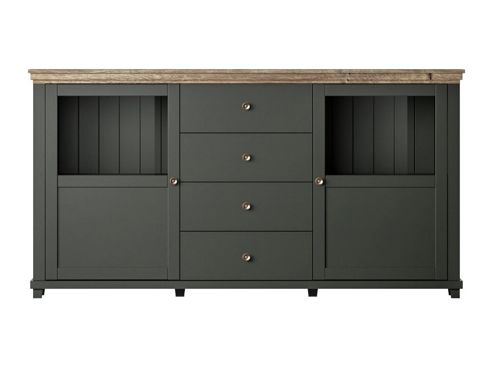 Kumode Tolnue 103 (Tumši zaļš + Lefkas ozols)