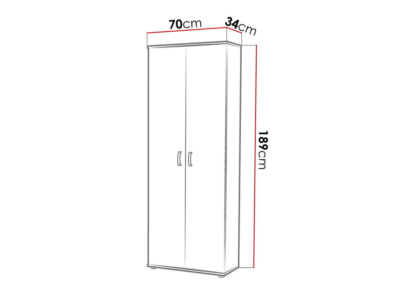 Plaukts Bristol 135 (Sonomas ozols)