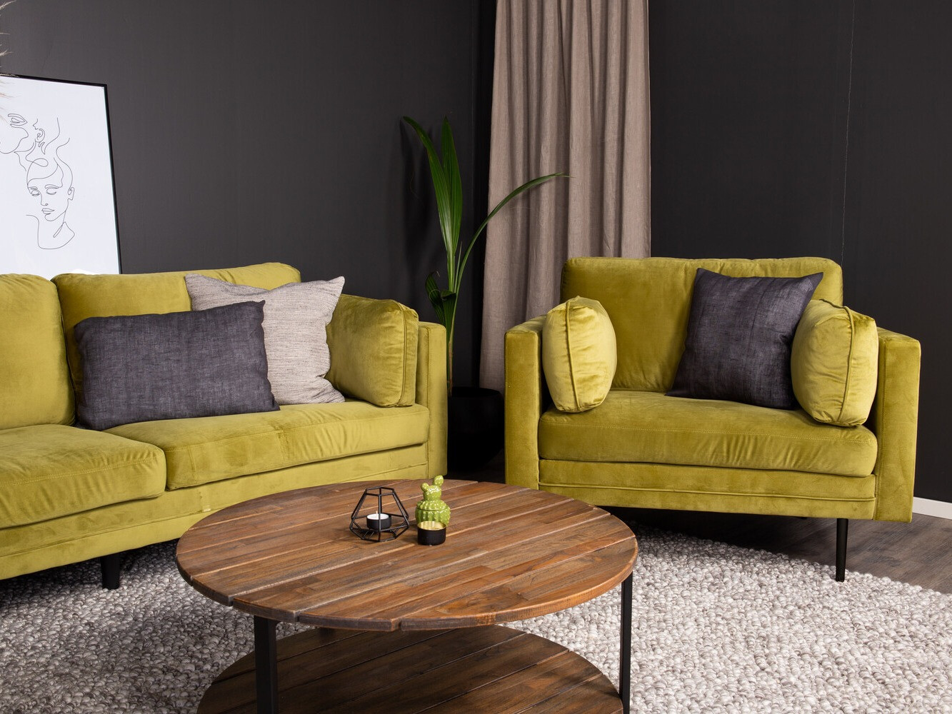 Krēsls Dallas 100 (Zaļš + Melns)