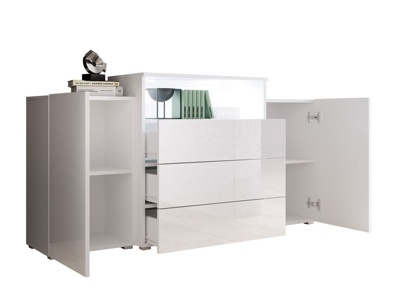 Kumode Sarasota 127 (Balts + Glancēts balts)