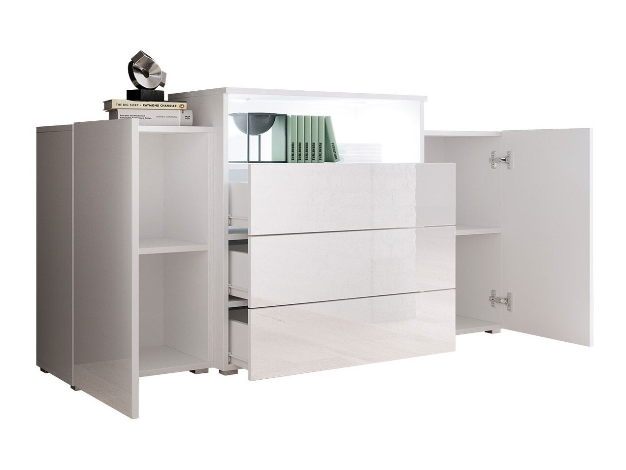 Kumode Sarasota 127 (Votan ozols + Glancēts balts)