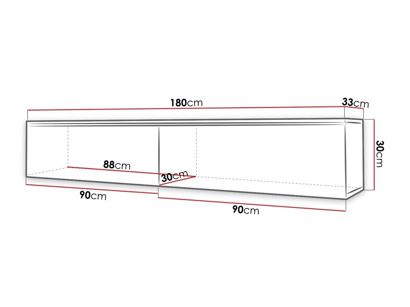 TV galds Sarasota 121 (Novecojis koks)