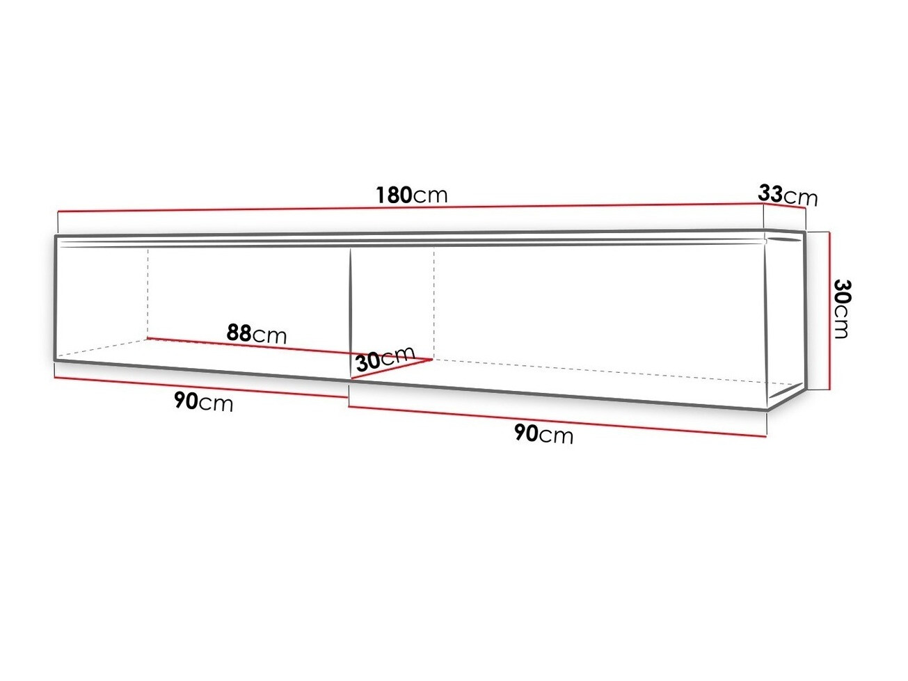 ТВ тумба Sarasota 121 (Состаренное дерево)
