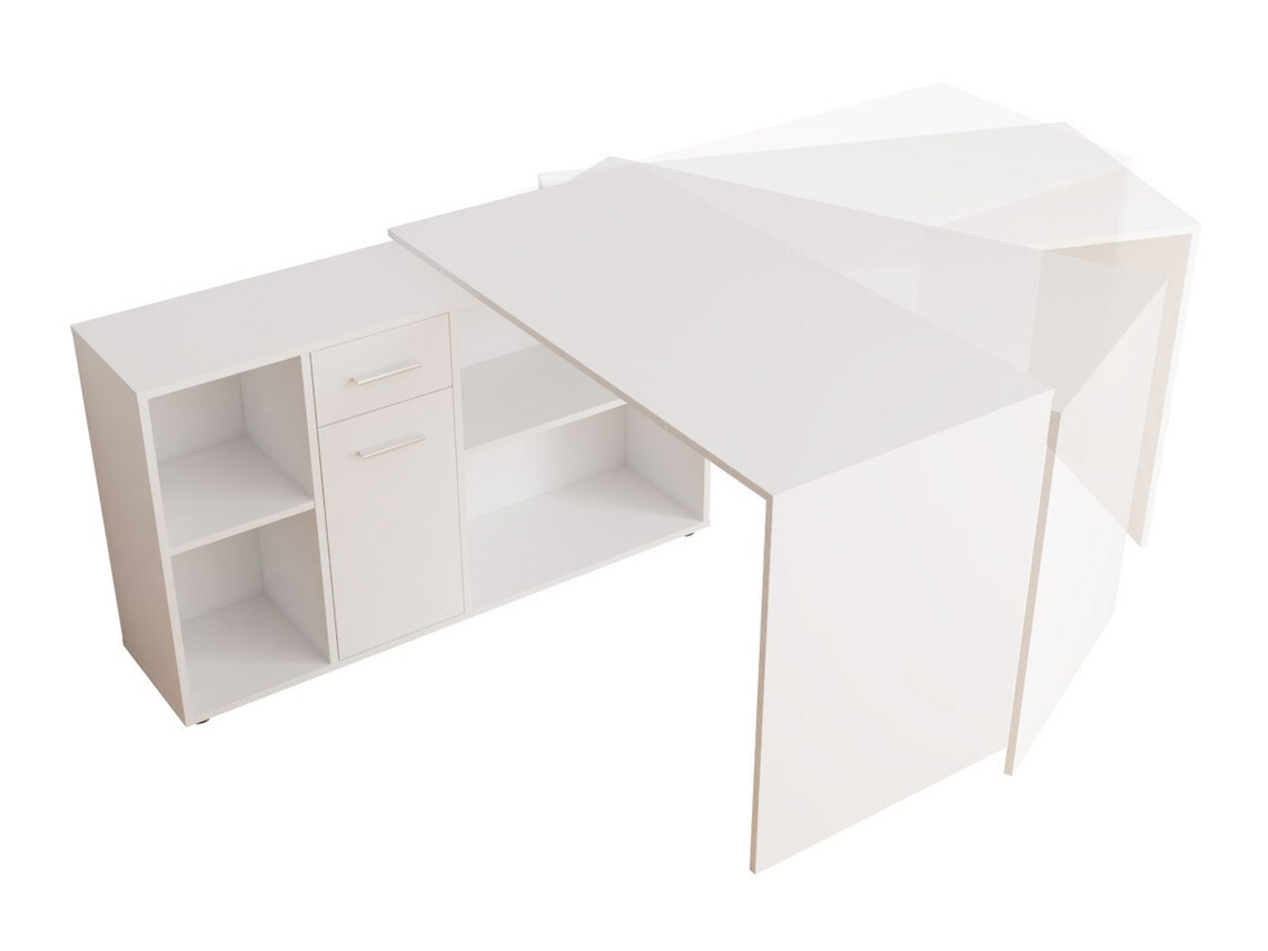 Stūra rakstāmgalds Bristol 122 (Betons + Balts)