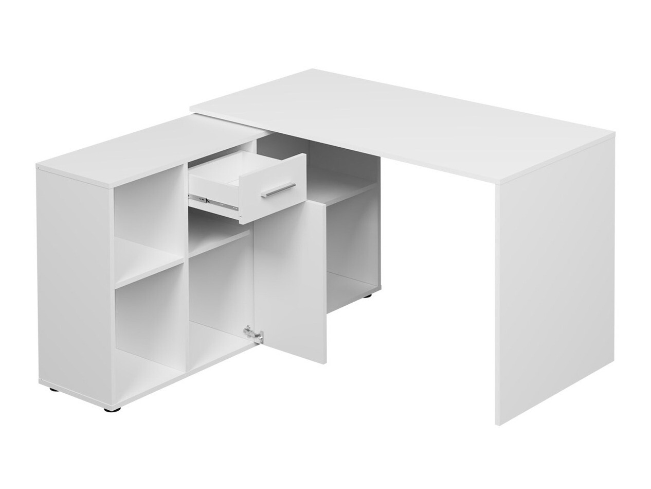 Угловой письменный стол Bristol 122 (Бетон + Белый)
