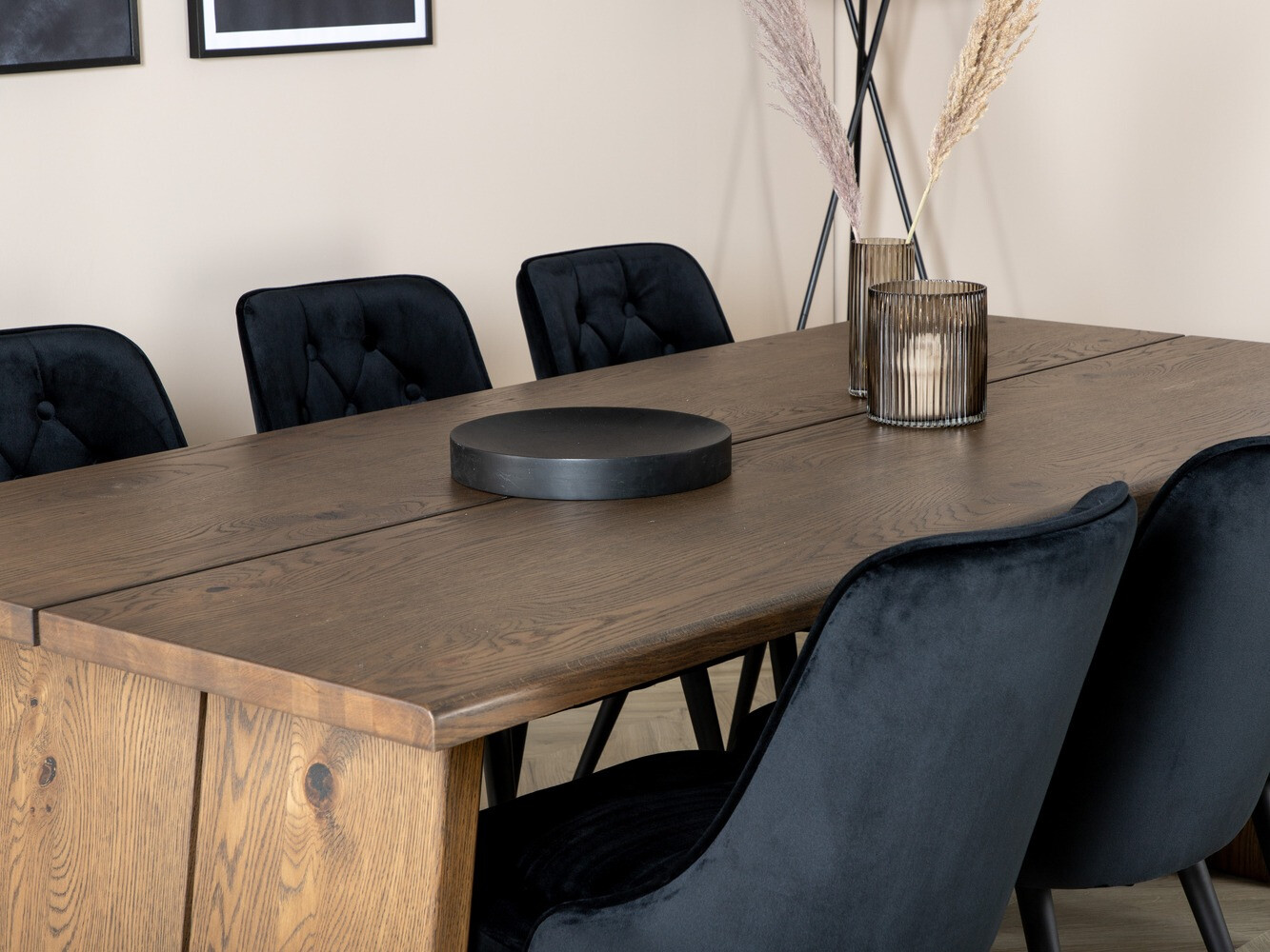 Ēdamistabas komplekts Dallas 1807 (Melns)