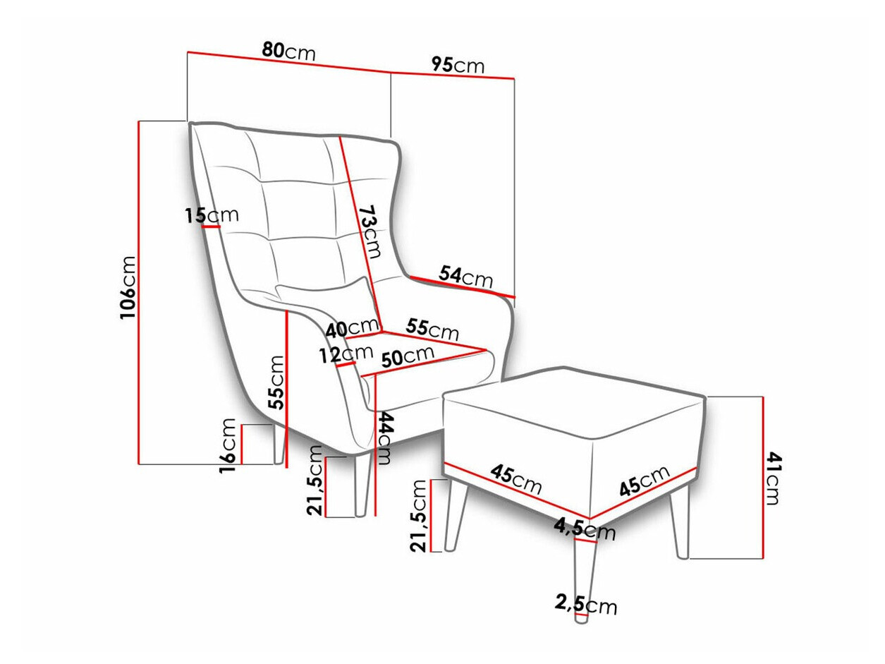 Krēsls Comfivo 206 (Kronos 29)