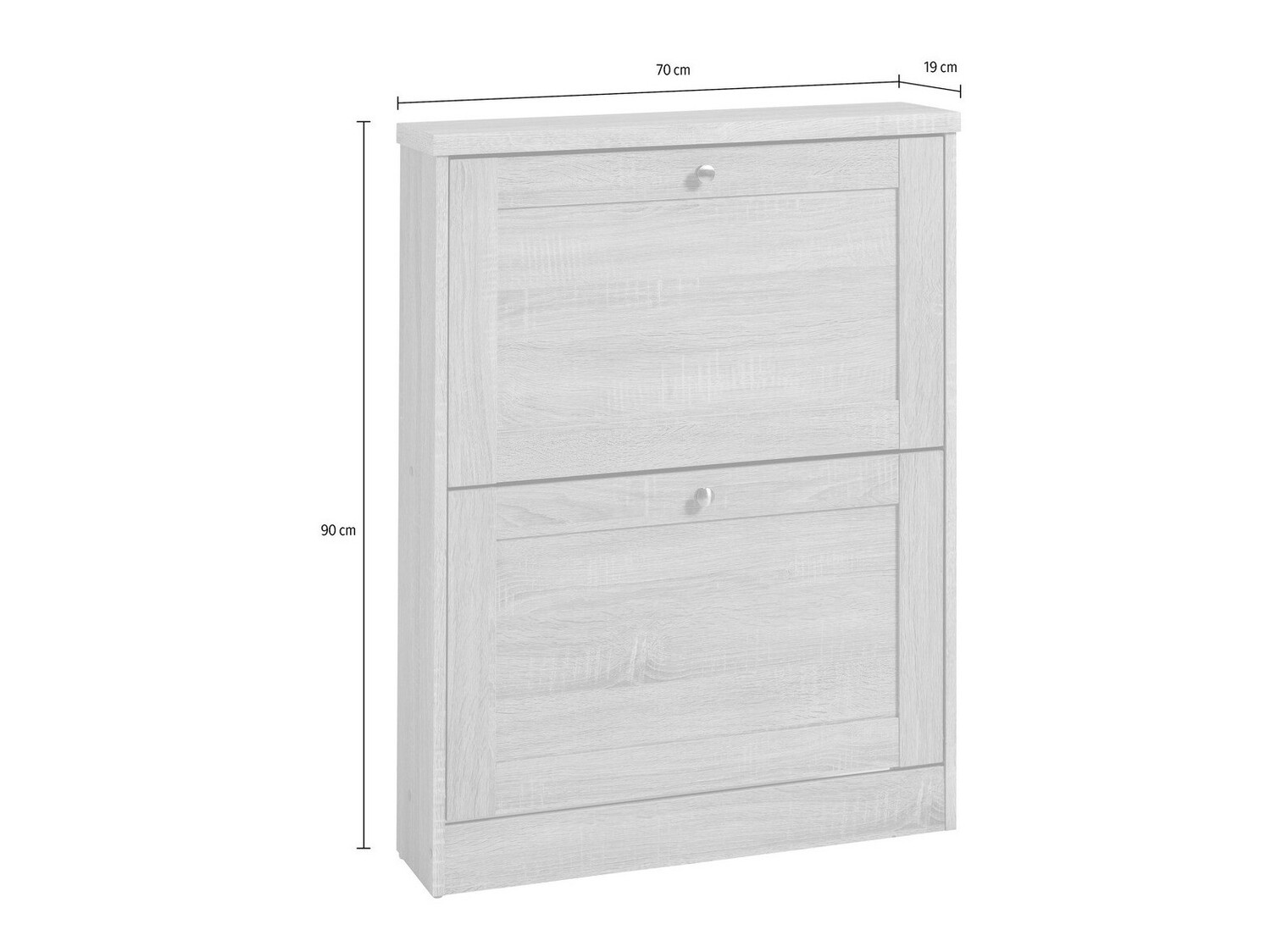 Kurpju kaste Cirtene 100 (Balts + Ozols)