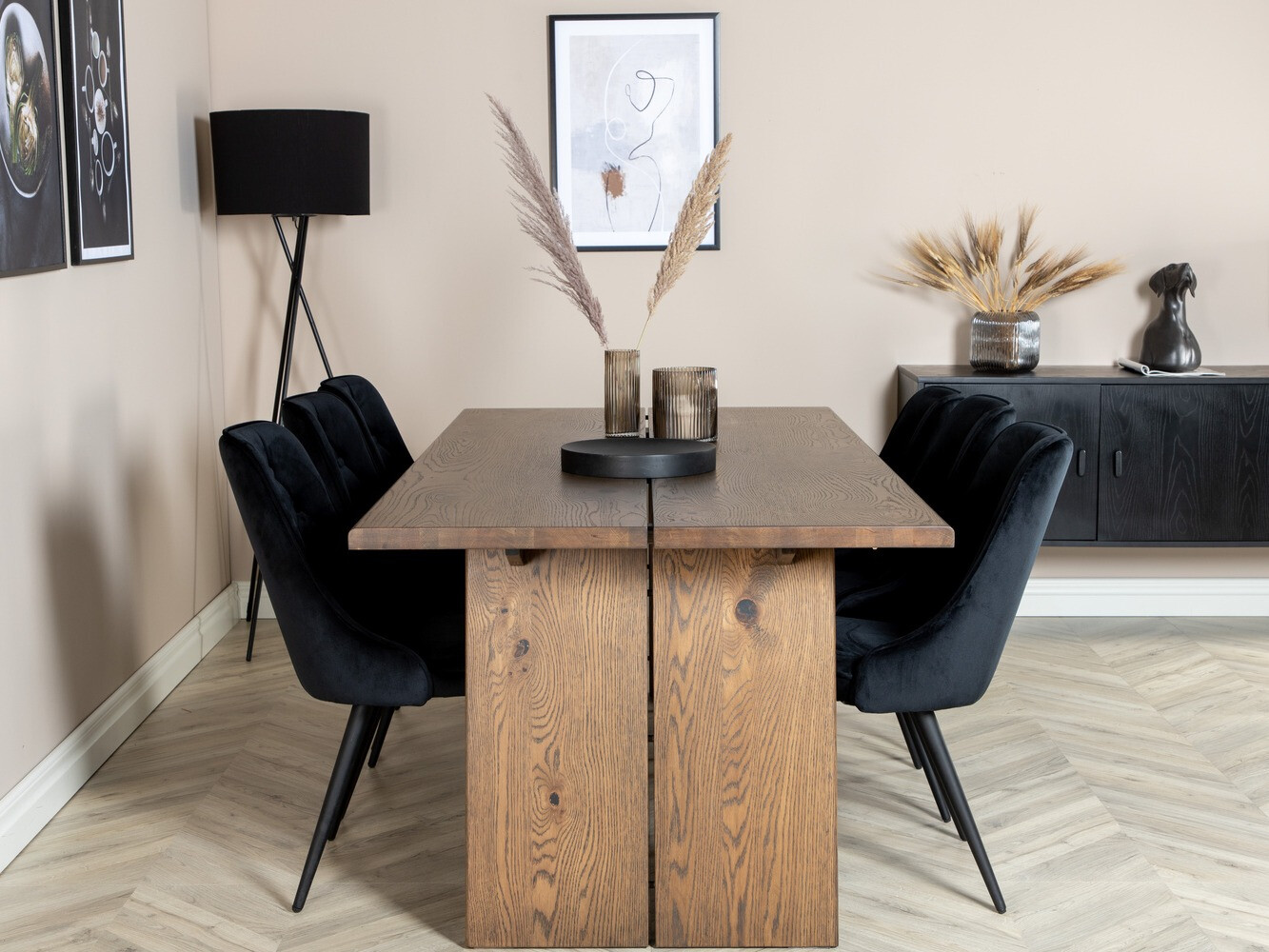 Обеденный гарнитур Dallas 1807 (Чёрный)