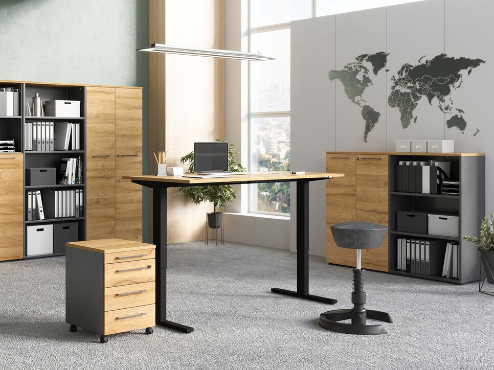 Plaukts Eliromo 101 (Grafīts + Grandson ozols)