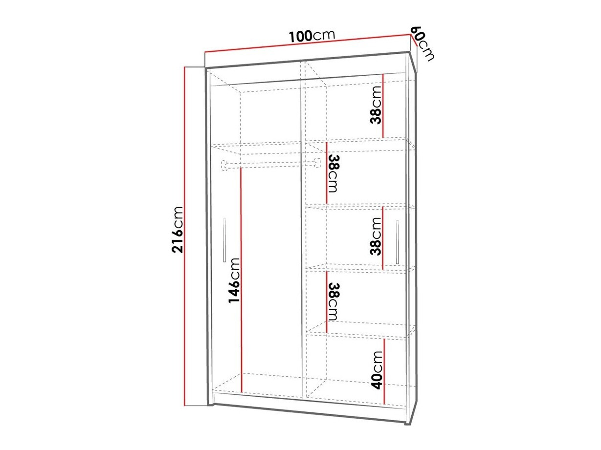 Skapis Toledo 108 (Sonomas ozols)