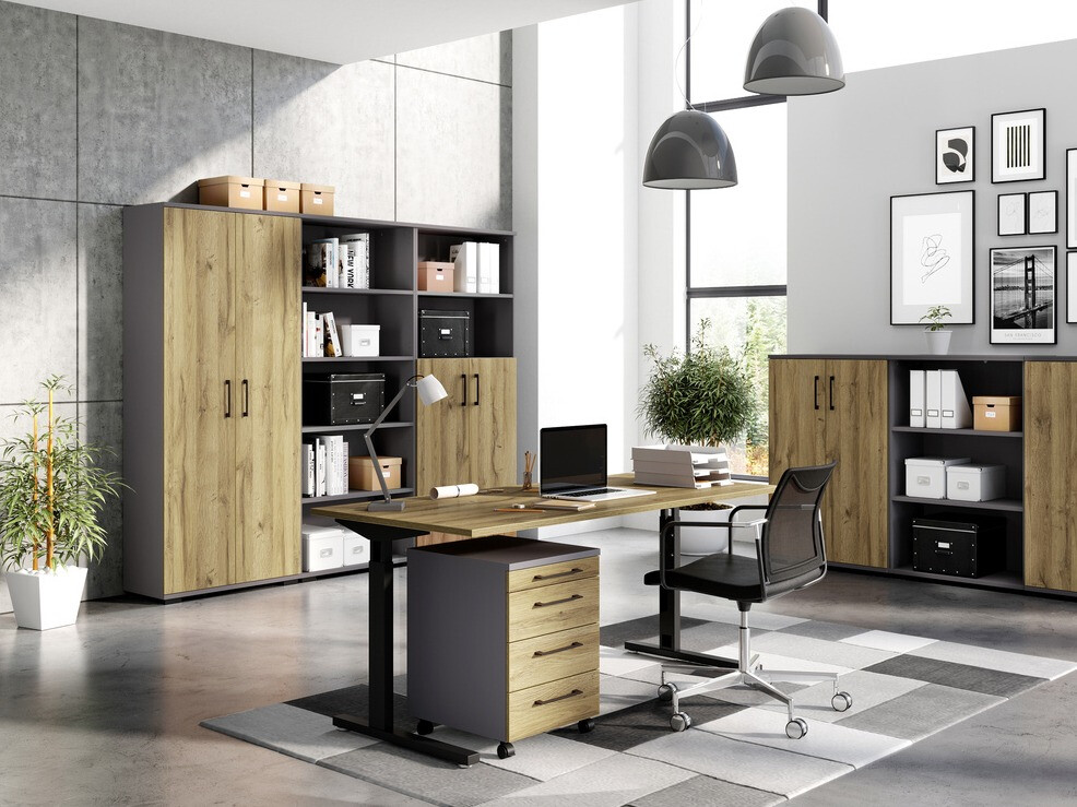 Plaukts Lartesi 104 (Grafīts + Grandson ozols)