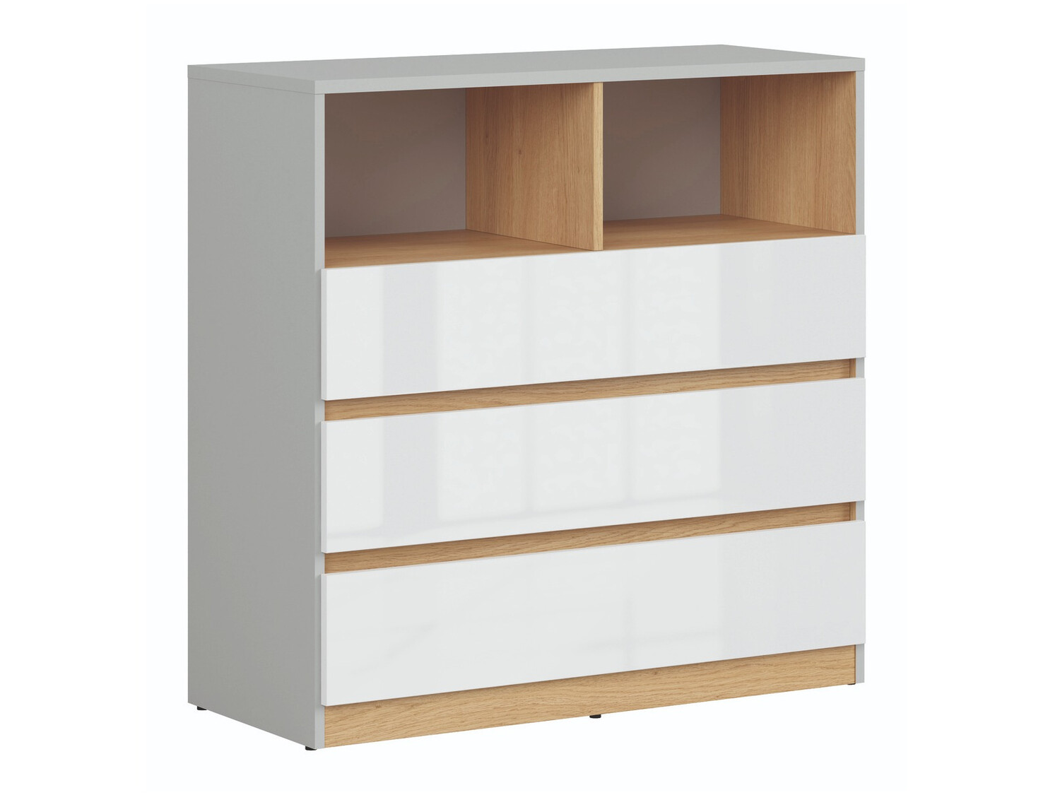 Kumode Nuevaru 102 (Glancēts balts)