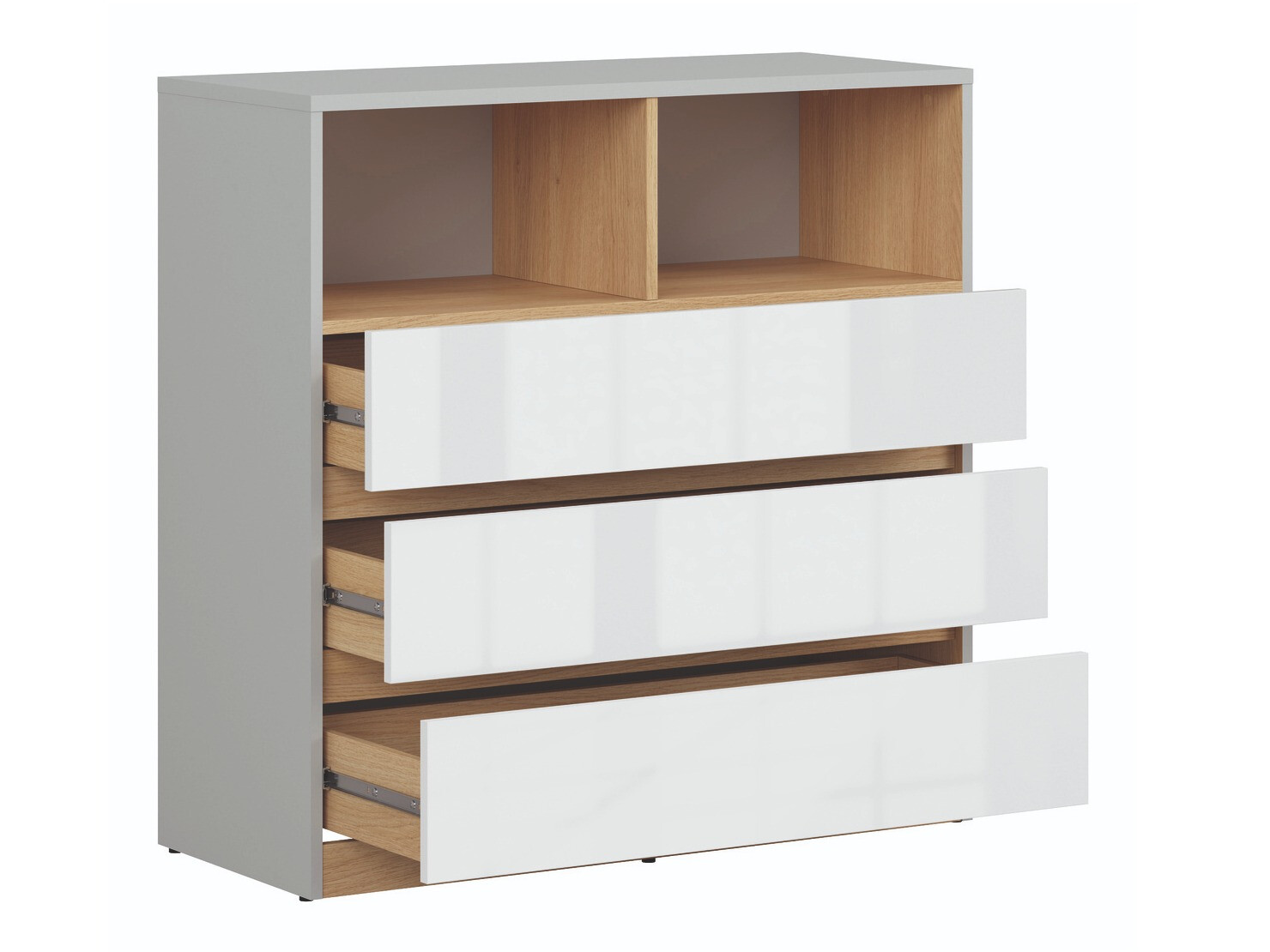 Kumode Nuevaru 102 (Glancēts balts)