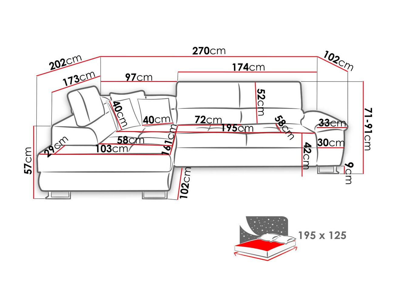 Угловой диван Comfivo 166 (Soft 029 + Uttario Velvet 2971 + Kronos 02)