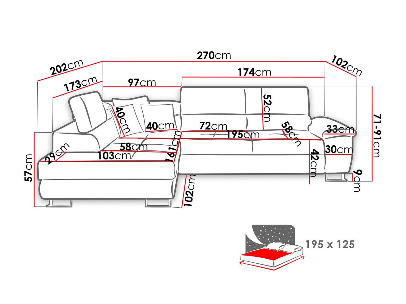 Угловой диван Comfivo 166 (Uttario Velvet 2955 + Uttario Velvet 2979)
