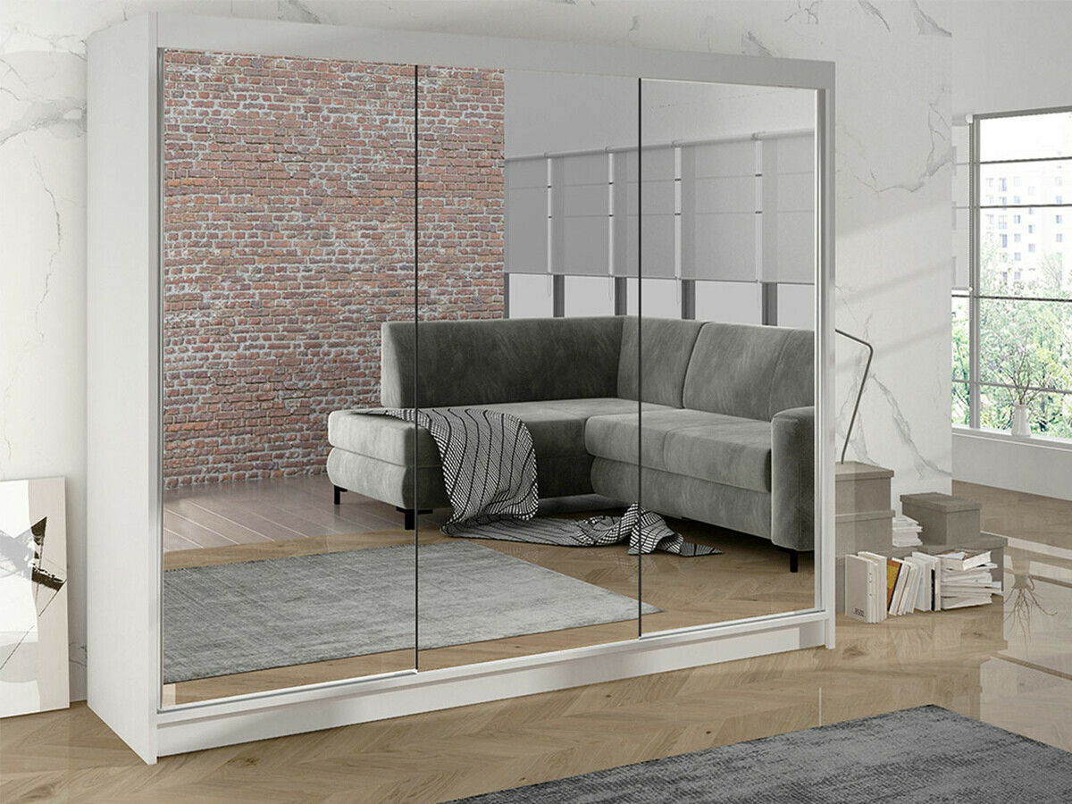 Skapis Closico 160 (Balts)