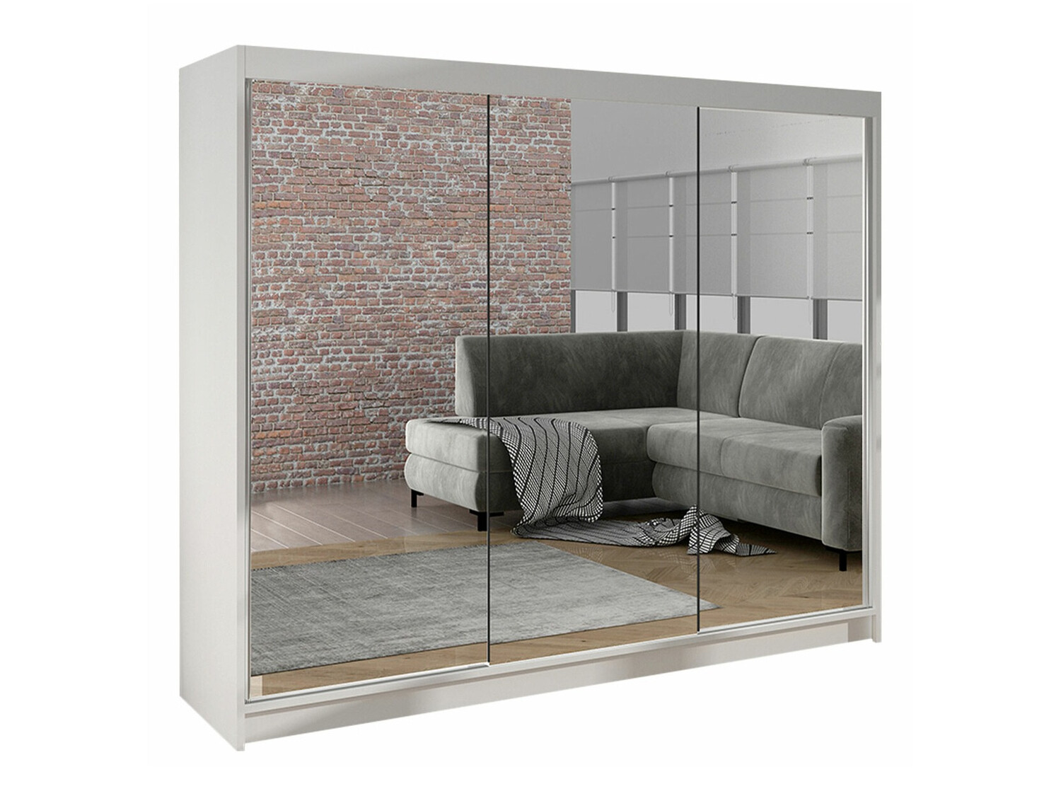 Skapis Closico 160 (Balts)