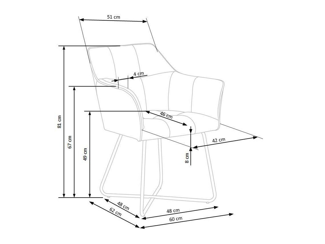 Krēsls Houston 834 (Bēšs)