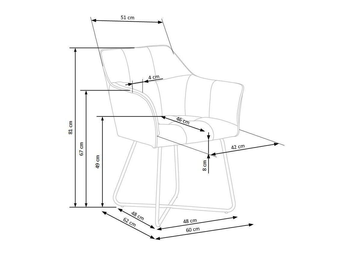 Стул Houston 834 (Тёмно-серый)