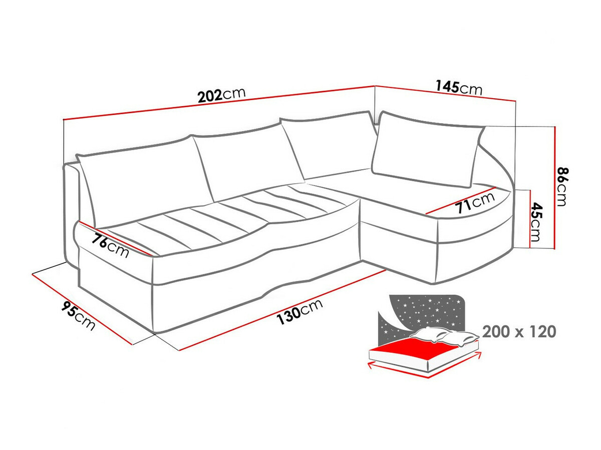 Угловой диван Providence 112 (Alcala 22 + Мягкий 20 + Amber 071)