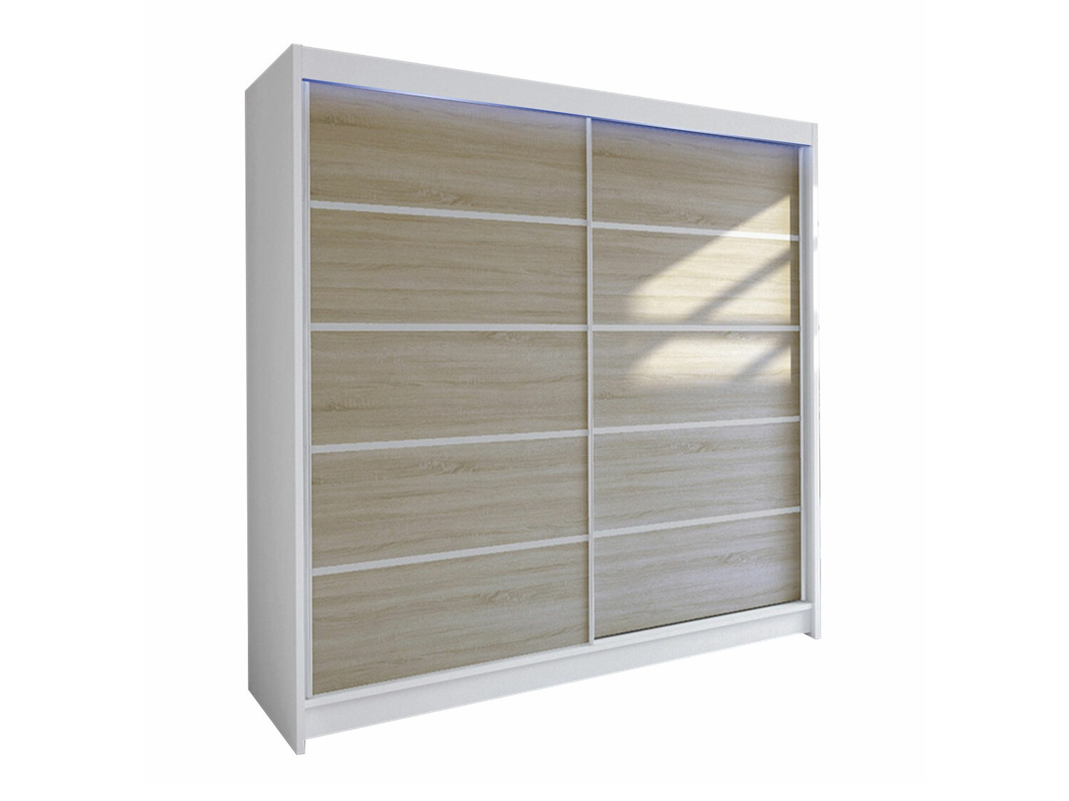 Шкаф Closico 153 (Белый + Сонома Дуб)